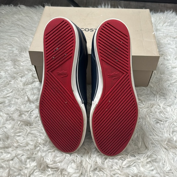 Use like new Lacoste blue high top size 10 - Picture 2 of 3
